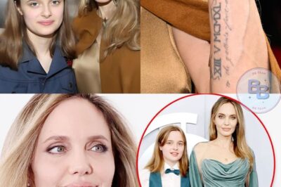 WOW!!! Angelina JolieStaying Gold w/ My Daughter Forever… Matching ‘Outsiders’ Tattoo with 16-Year-Old!!!