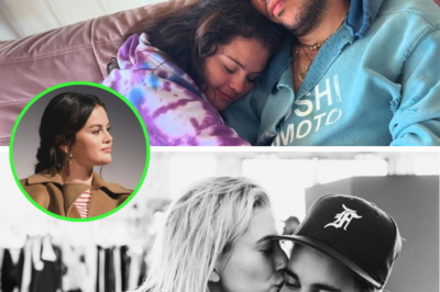 What is Selena Gomez doing while Justin Bieber and Hailey Bieber’s love is being praised?