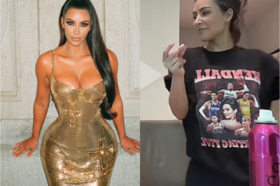 Kim Kardashian Pokes Fun at Kendall Jenner’s Dating History with ‘Starting Five’ T-Shirt