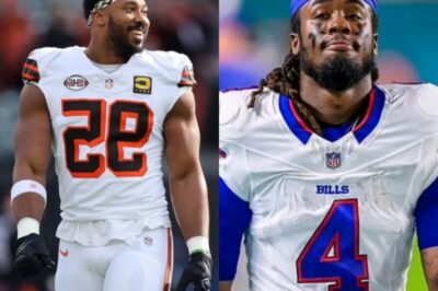 (n) Former NFL receiver suggests the Bills should trade James Cook to the Browns for Myles Garrett.