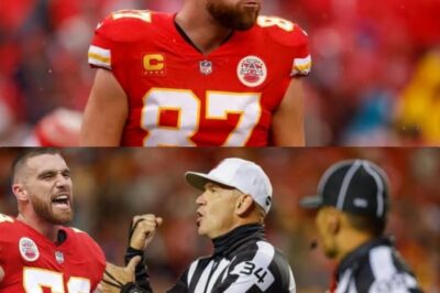 (N) Travis Kelce erupts with extreme rage in a “shocking” message, slamming the media for “leaning towards” the narrative that referee Clete Blakeman and the NFL are rigging games for the Chiefs.