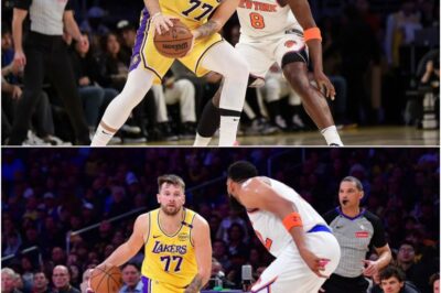 UNSTOPPABLE DUO: Luka and LeBron UNLEASH 63-POINT FURY on Knicks – You Won’t Believe What Happened Next!