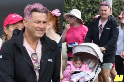 Karl & Jasmine Stefanovic Turn Heads at Charity Walk – His Shocking Pink Hair Steals the Show!