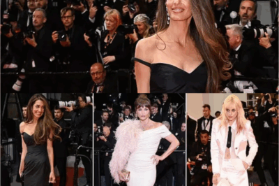 Amal Clooney looked amazing in a stylish black dress at Cannes, despite a small fashion mishap, alongside Kristen Stewart and Helena Christensen at the premiere of Bono: Stories Of Surrender.