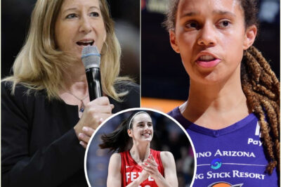 SHOCKWAVES ROCK THE WNBA: COMMISSIONER PUBLICLY BLAMES BRITTNEY GRINER FOR LEAGUE’S DOWNFALL—SLUR ACCUSATION IGNITES FIRESTORM AS CAITLIN CLARK’S EXPLOSIVE RISE EXPOSES DEEP DIVISIONS, LEAVING FANS AND PLAYERS STUNNED BY THE UNPRECEDENTED CRISIS THAT THREATENS TO TEAR THE WNBA APART!