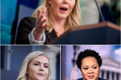 Karoline Leavitt SHUTS DOWN NBC’s Yamiche Alcindor — The Viral Exchange That Left the Press Room in Total Silence
