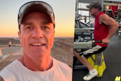 Shannon Noll’s intense gym video hijacked by strange background moment—fans stunned