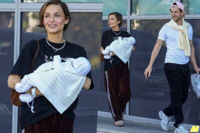 From TV bride to radiant mum: Domenica Calarco’s sweet hospital exit with baby Dove melts hearts