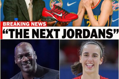“HE WAITED UNTIL EVERY LENS WAS TRAINED ON HER — THEN QUIETLY SLID THE DOCUMENT ACROSS THE TABLE.” Michael Jordan didn’t utter a word. Just a single figure — and Caitlin Clark’s stunned reaction sent a shockwave through the press room.