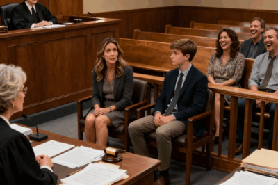 MY DAUGHTER-IN-LAW MOCKED MY SON IN COURT. BUT WHEN THE JUDGE SAW ME WALK IN BEHIND HIM, HE STOPPED AND WHISPERED IN SHOCK: “WHY ARE YOU HERE?” THE ROOM WENT SILENT AS MY DAUGHTER-IN-LAW AND HER ARROGANT FAMILY LOOKED AT EACH OTHER IN PANIC.