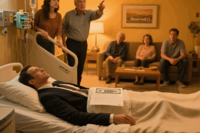 I JUST SIGNED A $10 MILLION CONTRACT AND CAME HOME TO TELL MY FAMILY. BUT MY SISTER PUSHED ME DOWN THE STAIRS, AND WHEN -I WOKE UP IN THE HOSPITAL MY PARENTS SAID I DESERVED IT. DAYS LATER, MY WHOLE FAMILY CAME TO MOCK ME. BUT WHEN THEY SAW WHO STOOD NEXT ΤΟ ΜΕ, DAD SCREAMED: ‘OH MY GOD, IT’S…