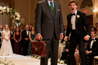 At my daughter’s wedding, her groom toasted me, calling me a worthless liar in front of 180 guests. I said nothing, just calmly walked to the stage and opened my briefcase… he started screaming!