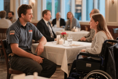 Blind Date Disaster — The Poor Mechanic Sat at the Wrong Table—and Met the CEO’s Paralyzed Daughter… and the whole city is buzzing about their shocking love!